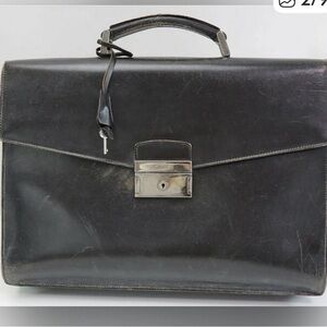 RARE Vintage PRADA Briefcase with WORKING Lock & Key!!